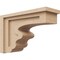 Ekena Millwork 5"W x 15"D x 10"H Classic Highland Rough Cedar Woodgrain TimberThane Corbel, Primed Tan CORUR05X15X10HLDRCPR - alternate 1